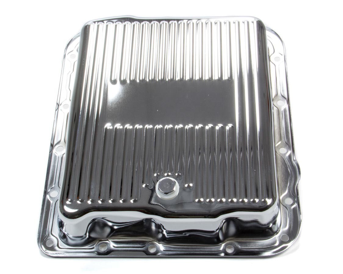 Racing Power R7599 Trans Pan Chrome Steel Finned For GM 700R4/4L60E