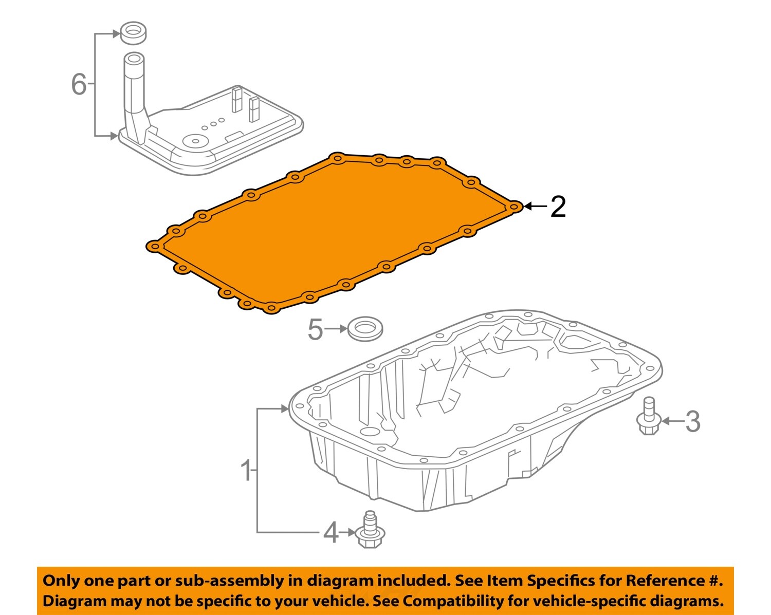 GM OEM 07-22 ATS Transmission Transmission Components-Trans Pan Gasket 24225800