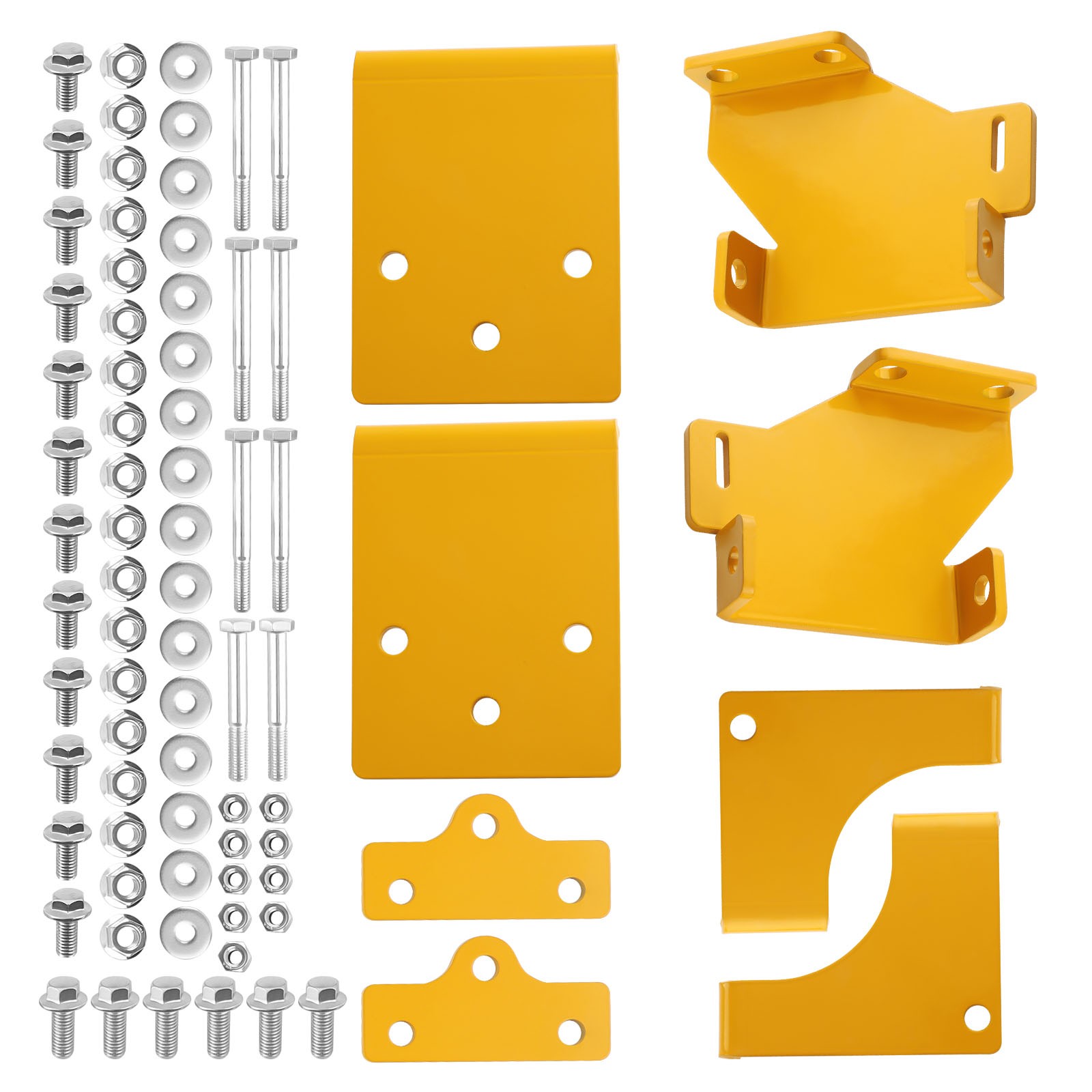 1 Pair Universal 45 Deg Fixed Side Mount Steel Brackets For Sparco Bucket Seat