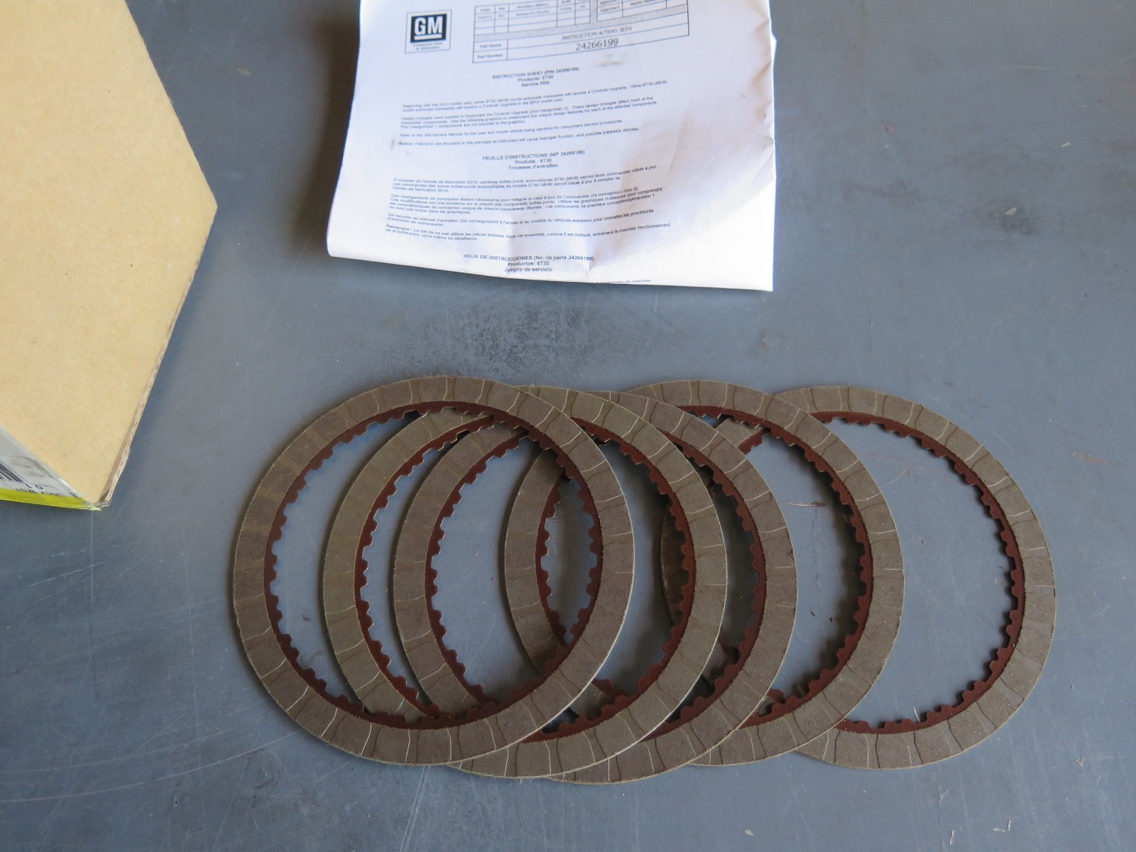 GM OEM Auto Transmission Clutch Plates 24266205 2013-2015 Cruze Sonic (8B1)