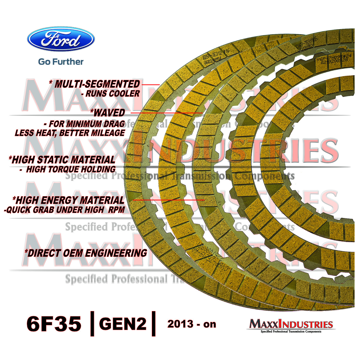 for 6F35 Transmission Rebuild Kit + Book TransTec 2013-on Ford Lincoln Mazda