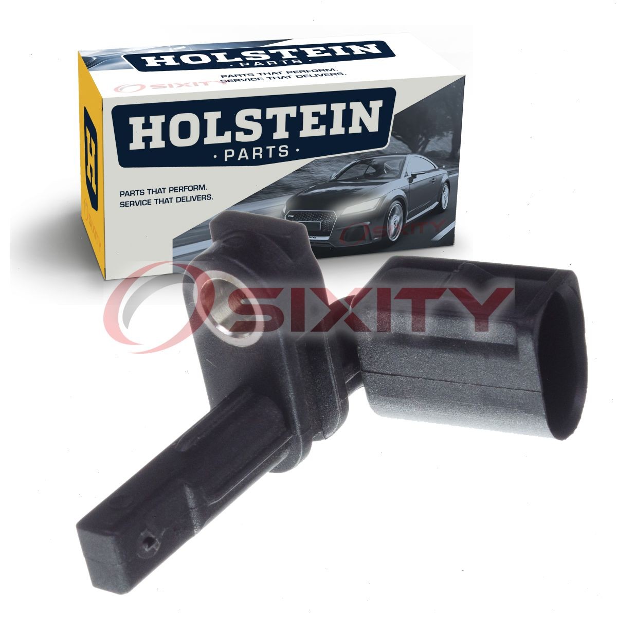 Holstein Rear Right ABS Wheel Speed Sensor for 2011-2016 Volkswagen Touareg dw