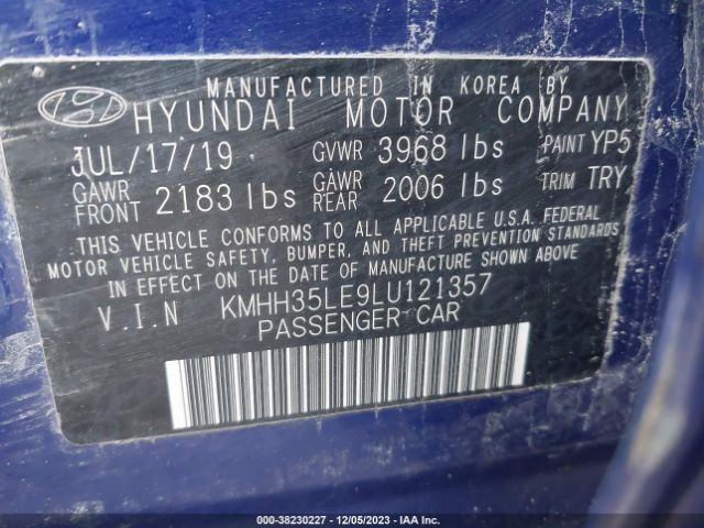 Automatic Transmission 2.0L Hatchback GT Fits 18-20 ELANTRA 1811914