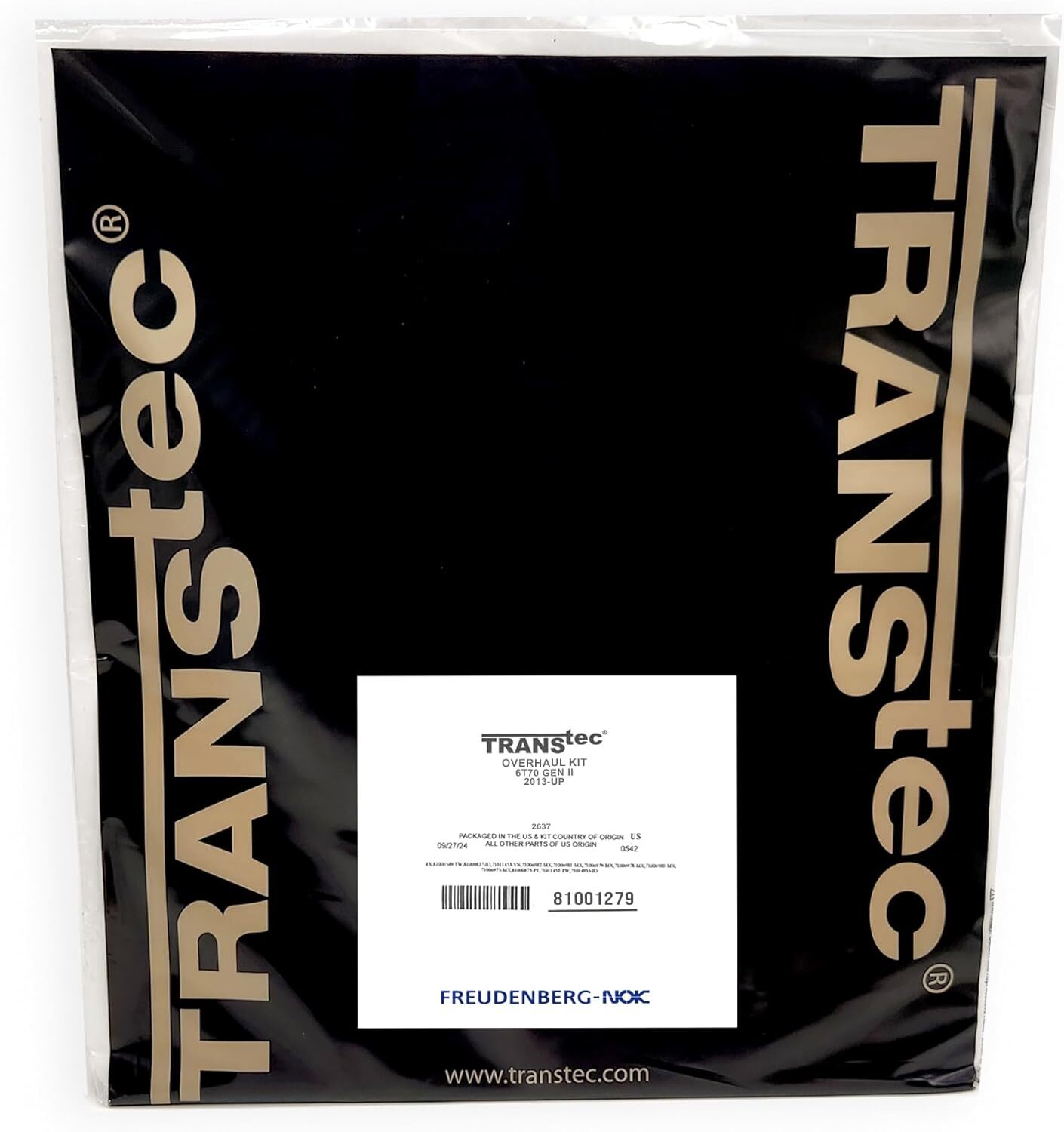 6T70 6T75 GEN II TransTec® Transmission Overhaul Kit 2013-Up, 81001279, 2637
