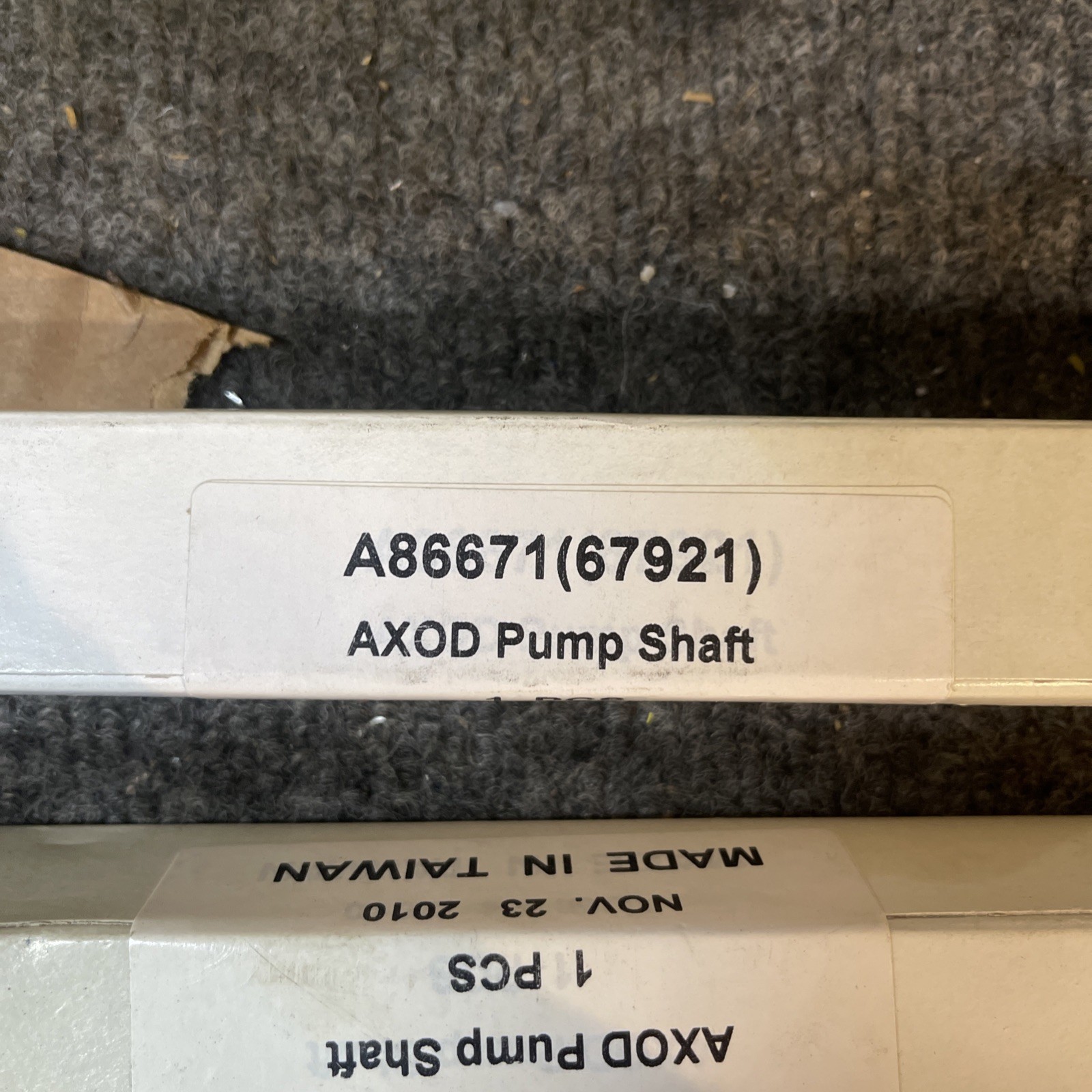 Oil Pump Shaft with PTFE Sealing Rings, AXODE AXOD AX4S AX4N Transmission