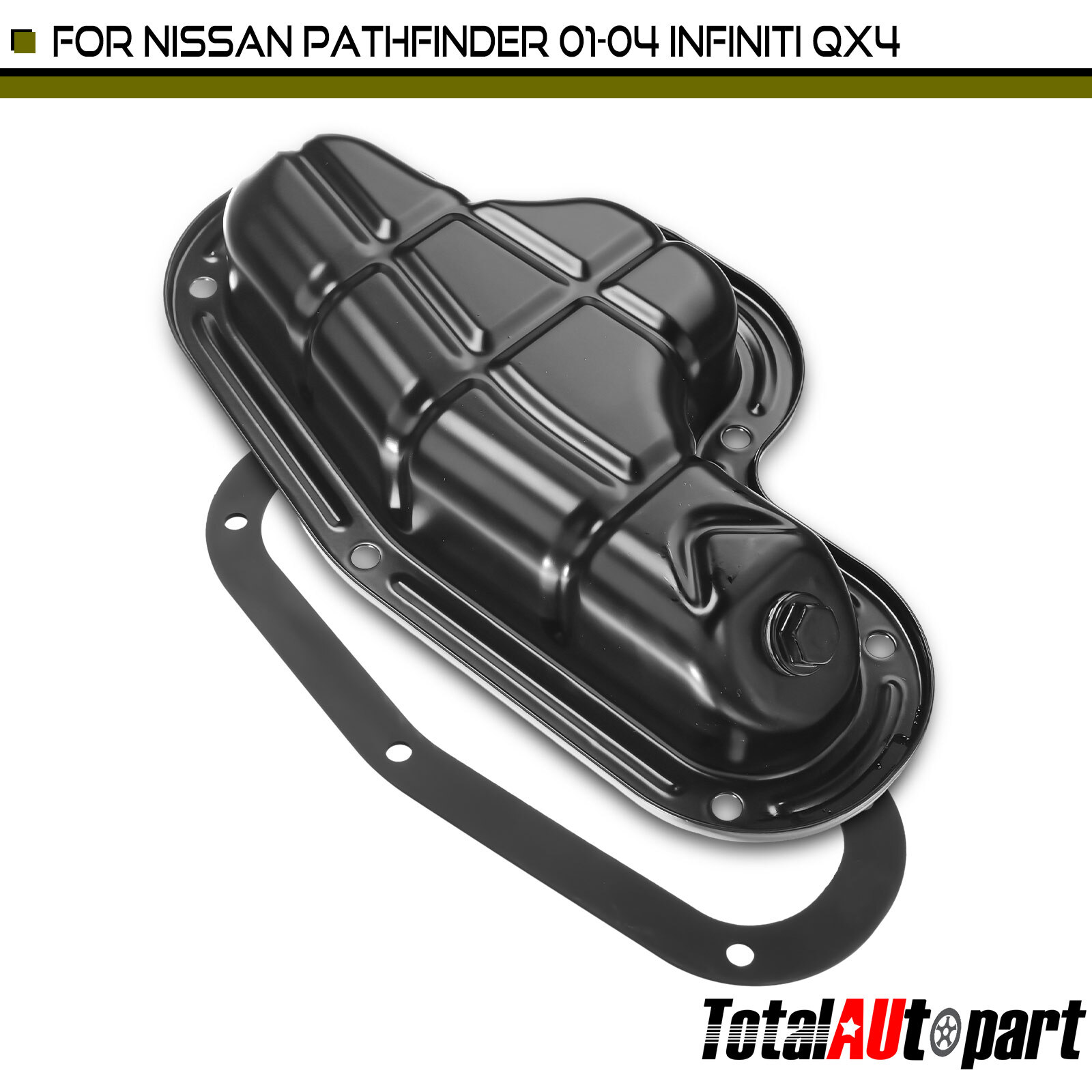 Engine Oil Pan w/ Gasket for INFINITI QX4 01-03 Nissan Pathfinder 01-04 V6 3.5L