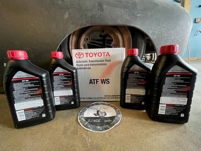 (4) Quart GENUINE TOYOTA ATF WS Automatic Transmission Oil 00289-ATFWS