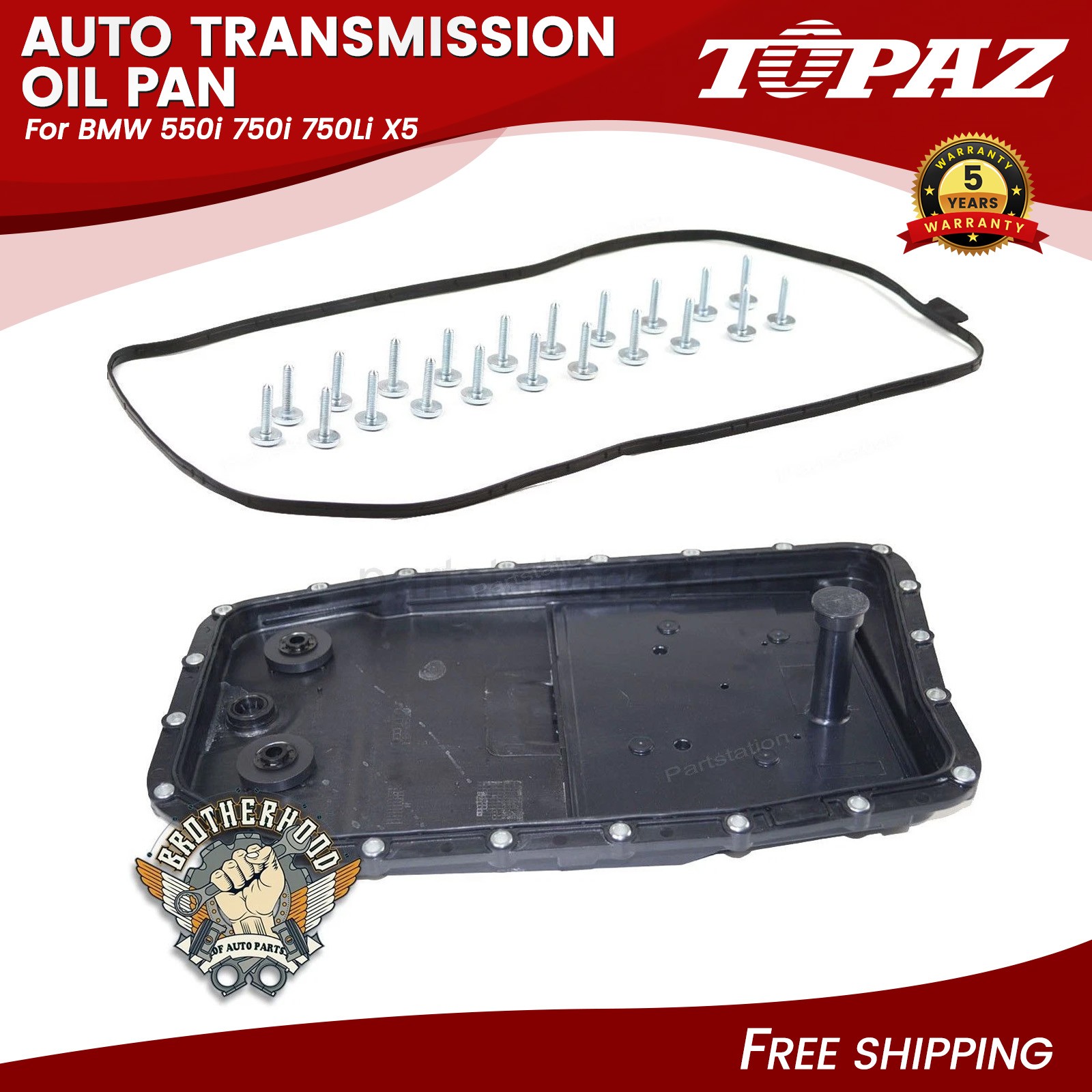 Auto Transmission Oil Pan w/ Filter& Gasket & Screw for BMW 550i 750i 750Li X5