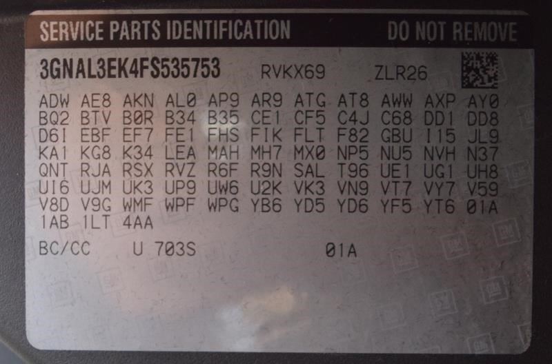 Automatic Transmission FWD 2.4L 86,000 miles Fits 15-17 EQUINOX 1412265