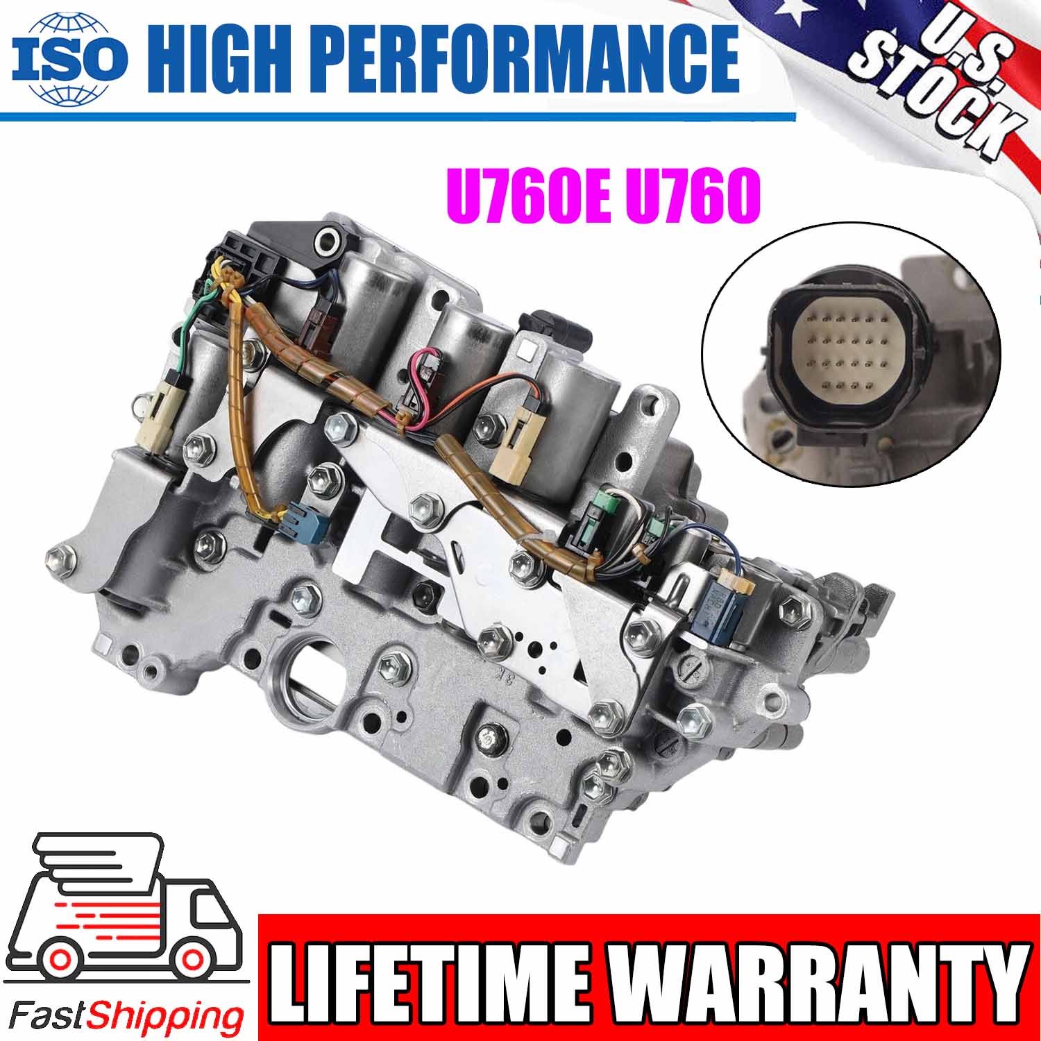 Transmission Valve Body w/ Solenoids U760E U760 For 11-23 Toyota Camry RAV4 2.5L