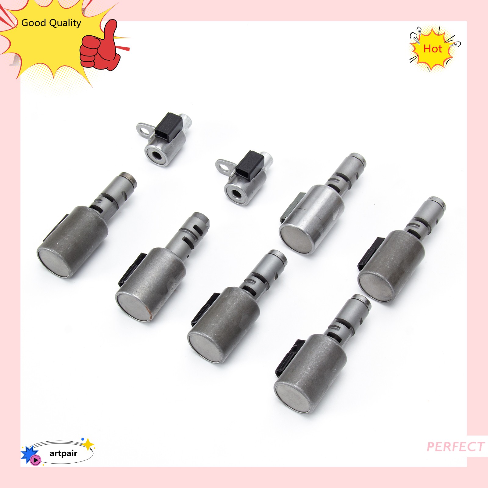 8pcs/set 6-Speed 09G TF-60SN/TF60SN Trans Valve Body Solenoid Set fits for Mini