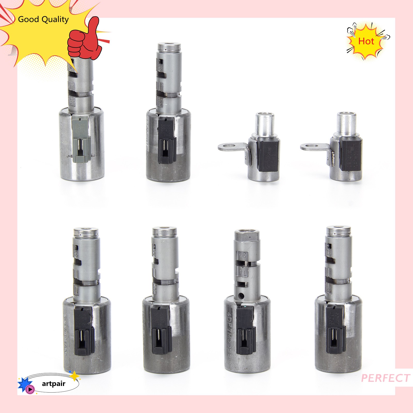 8pcs/set 6-Speed 09G TF-60SN/TF60SN Trans Valve Body Solenoid Set fits for Mini