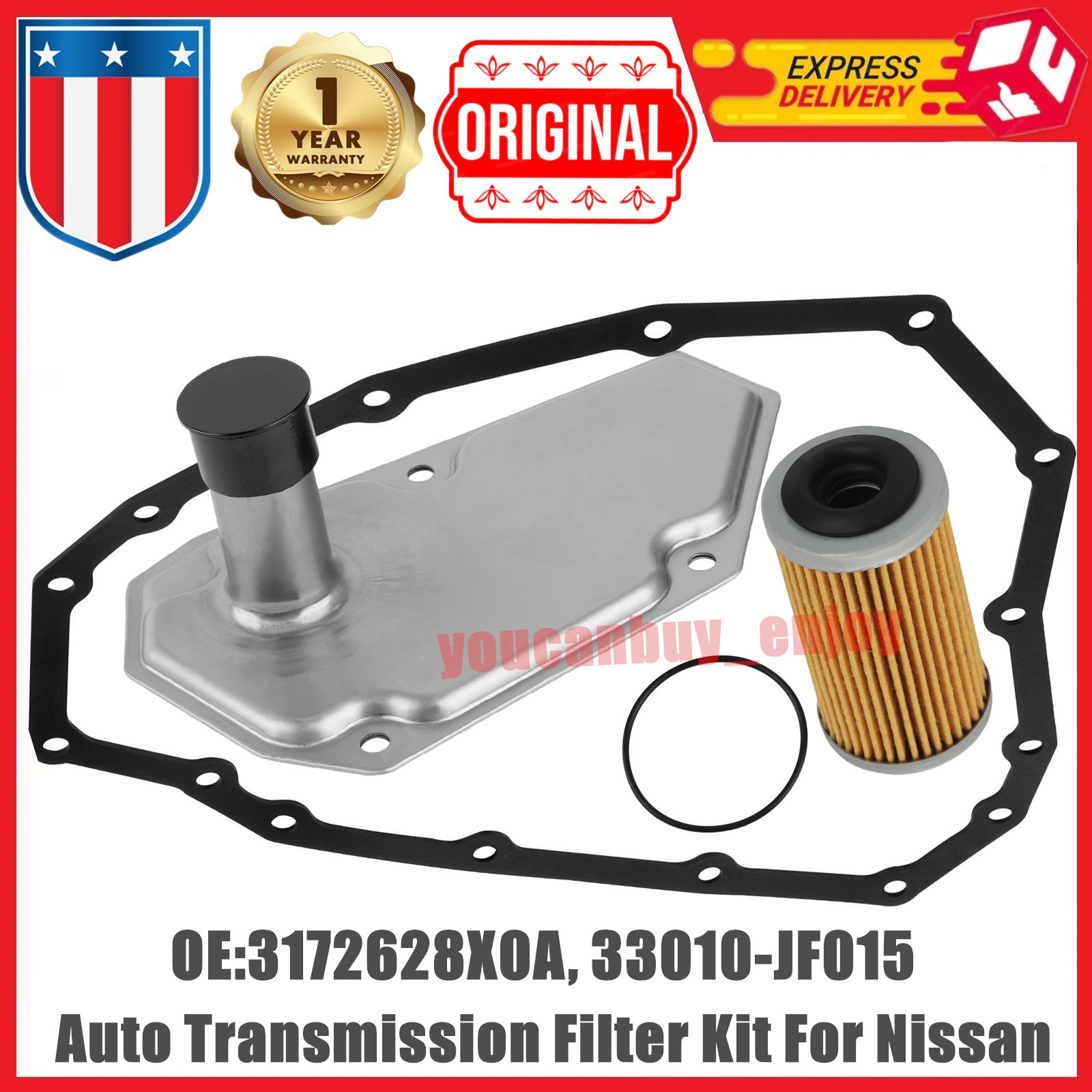 JF015E RE0F11A CVT Transmission Oil filter w/ Pan Gasket for NISSAN SENTRA VERSA