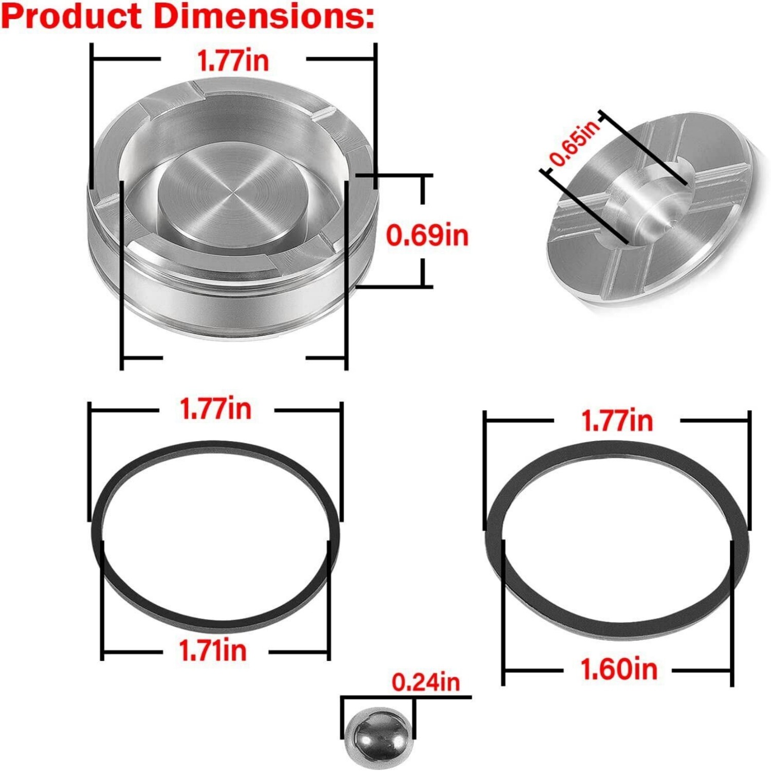 77987-01K Pinless Forward Accumulator Piston Kit For GM 4L65-E M30 4L60-E 4L70-E