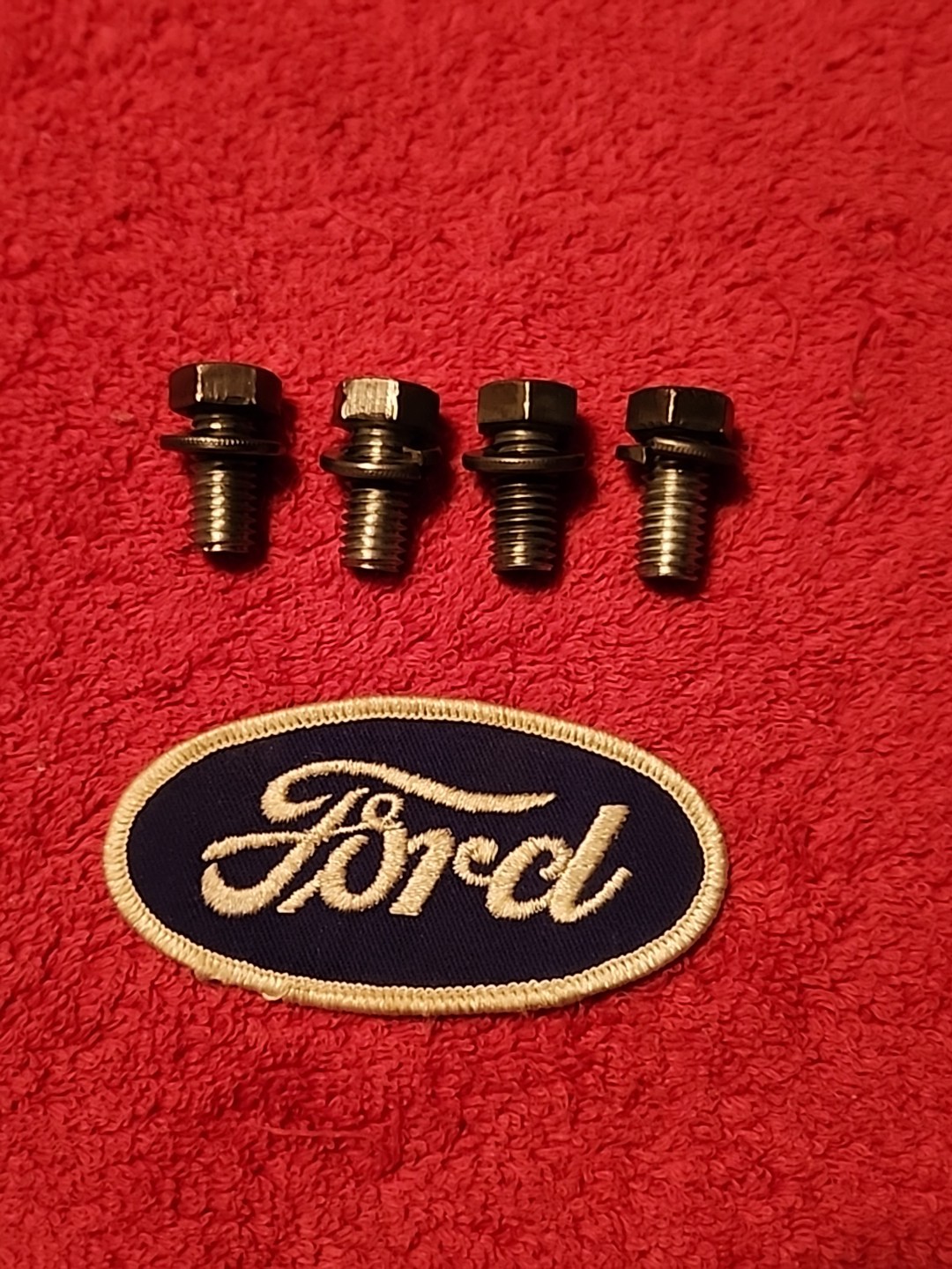 1958 Ford 292 Y Block Motor Mount To Block BOLTS (4) Oem Used