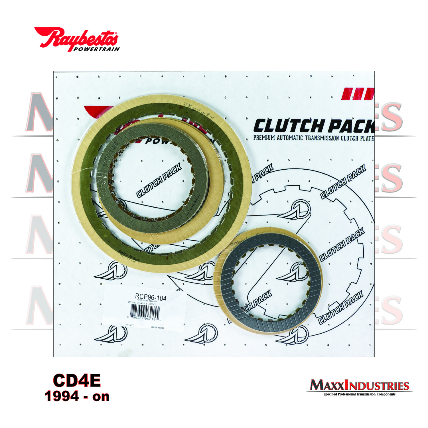 CD4E Transmission Rebuild Friction Plate Kit Fits all CD4E, LA4A-EL 1994-on