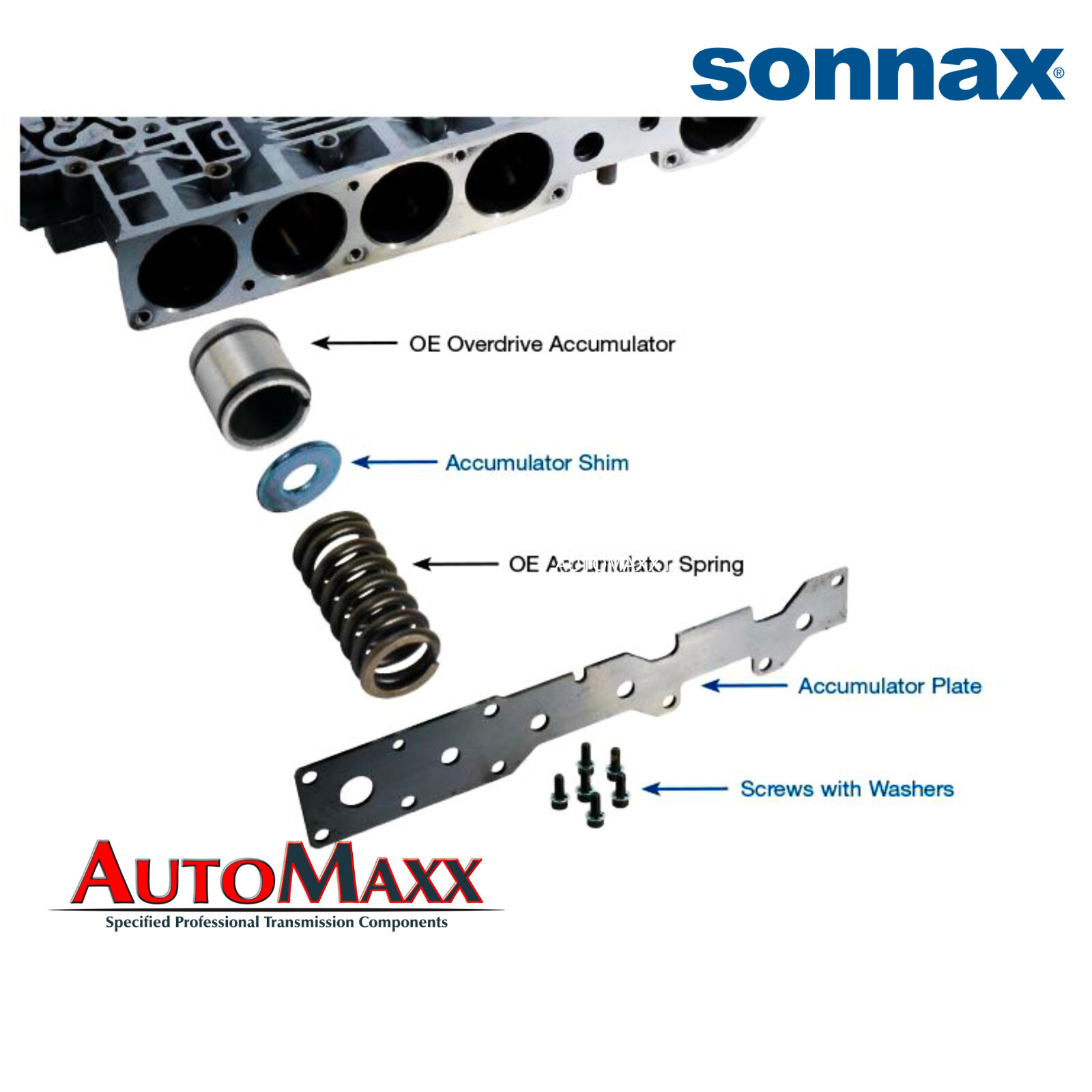 RevMax 68RFE Transmission Valve Body – Accumulator Upgrades Fundamentals 2007-10