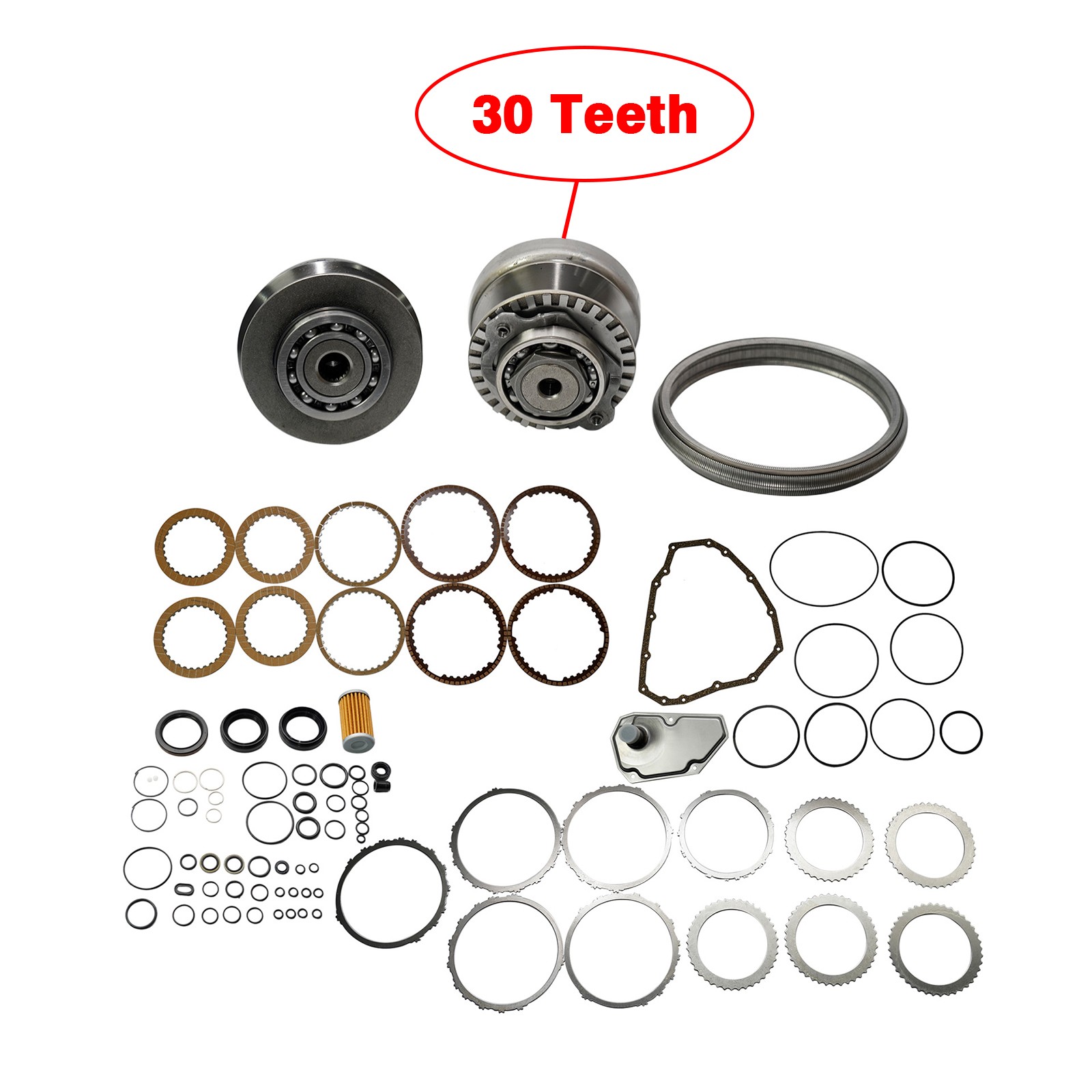 Transmission Master Rebuild Kit & Pulley Set with Belt Chain Fits Nissan March