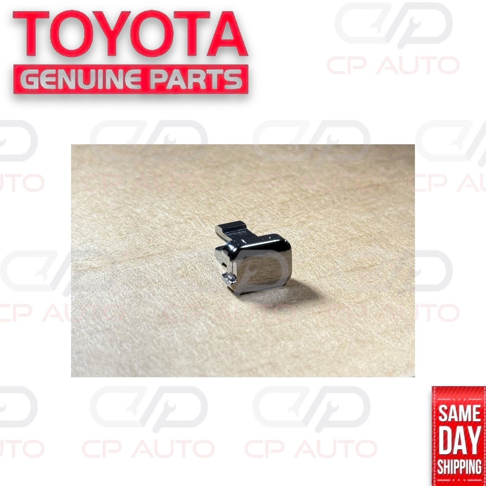 00 – 05 TOYOTA MR2 SPYDER SHIFTER LOCK RELEASE BUTTON COVER CAP CHROME OEM NEW