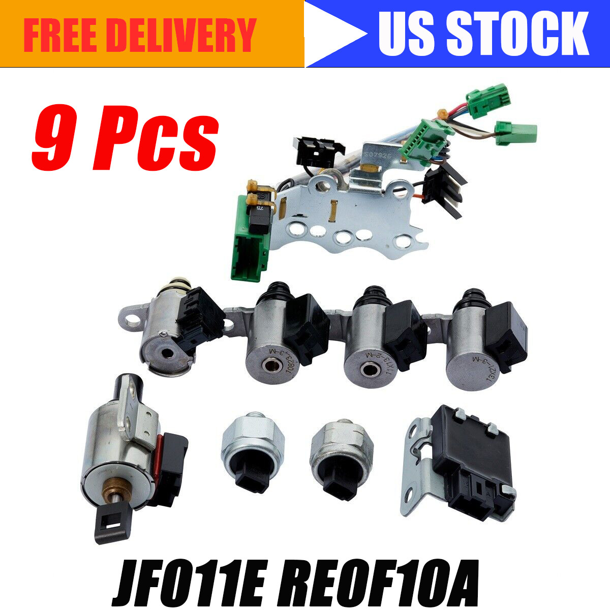JF011E RE0F10A F1CJA for Nissan CVT Transmission Valve Body Solenoid Sensor kits