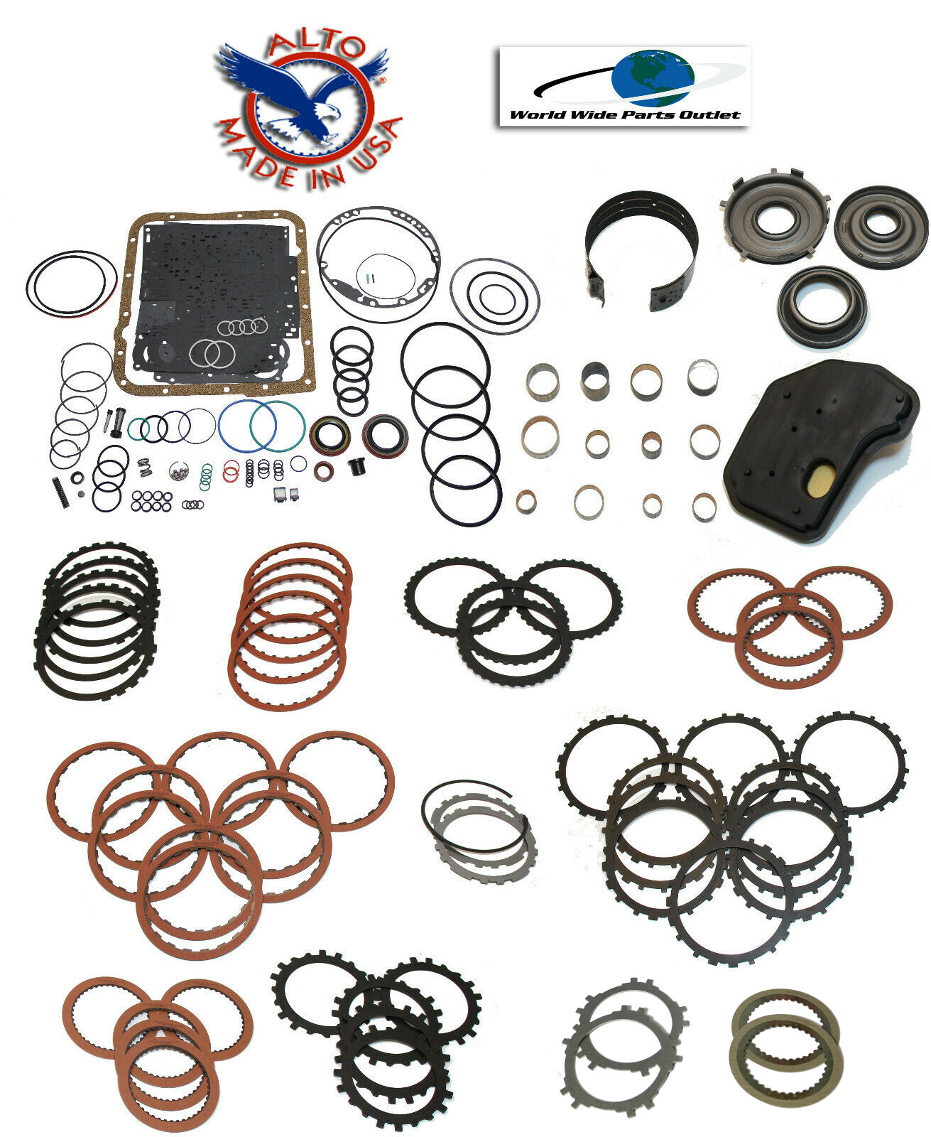 4L60E HP Rebuild Kit Stage 4 With Alto 3-4 Power Pack 1997-2003 4L60E