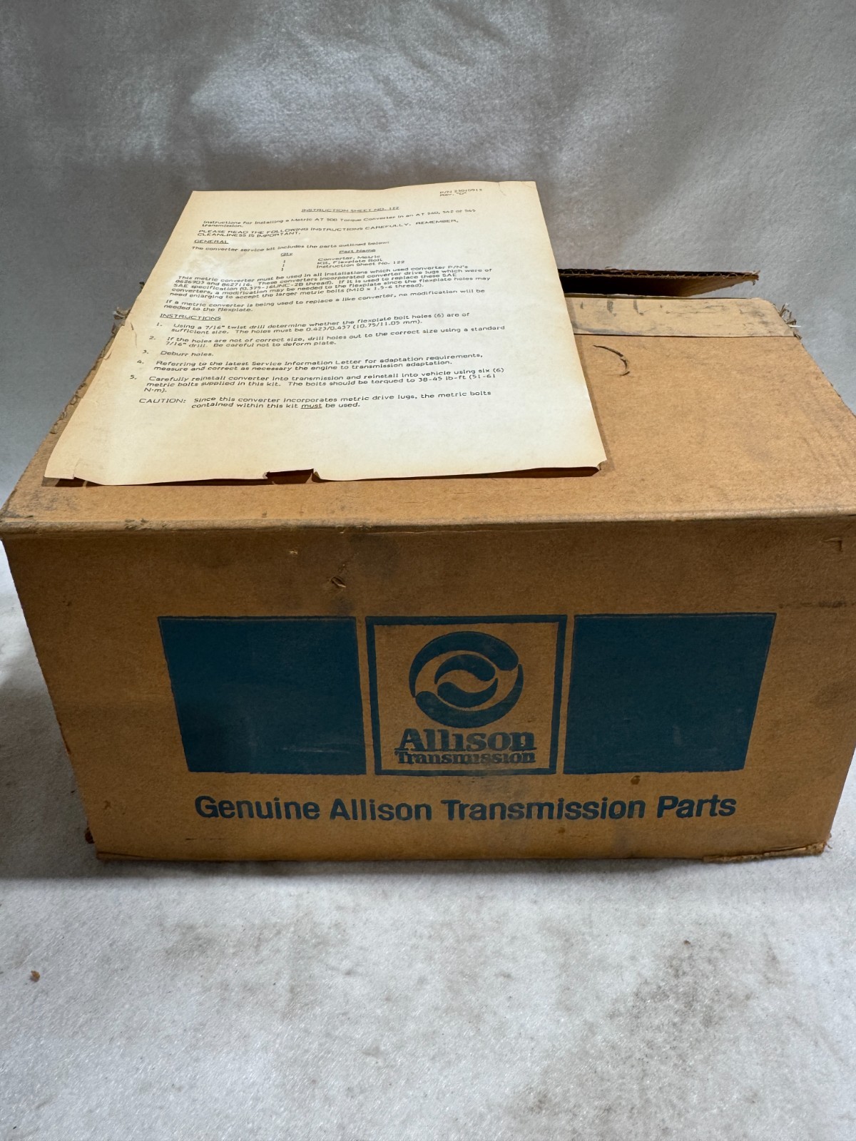 Allison pn/23010913 Metric AT500 Torque Converter in an AT 540, 542 or 545