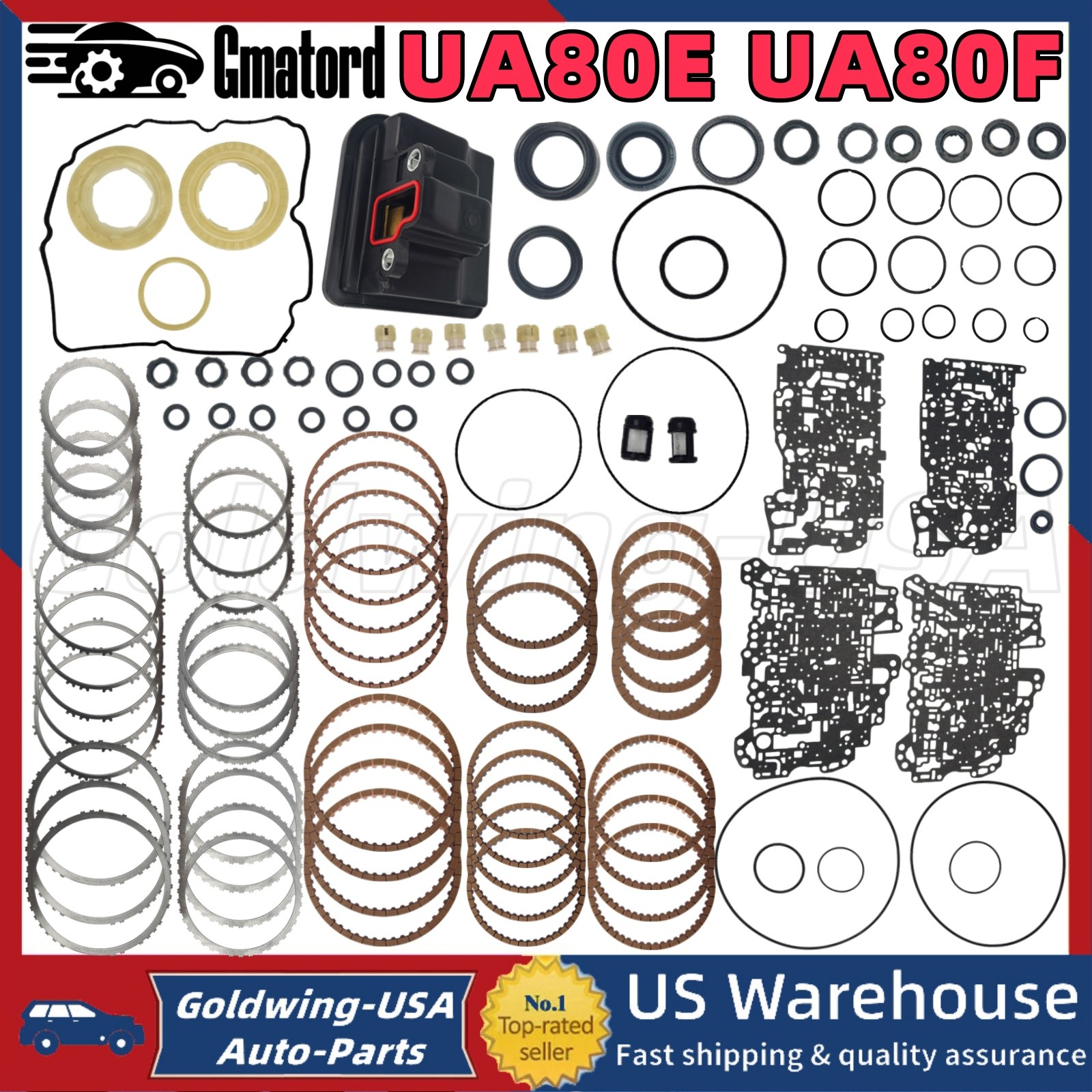 Transmission Master Overhaul Rebuild Kit UA80 UA80E UA80F For Toyota Camry Lexus