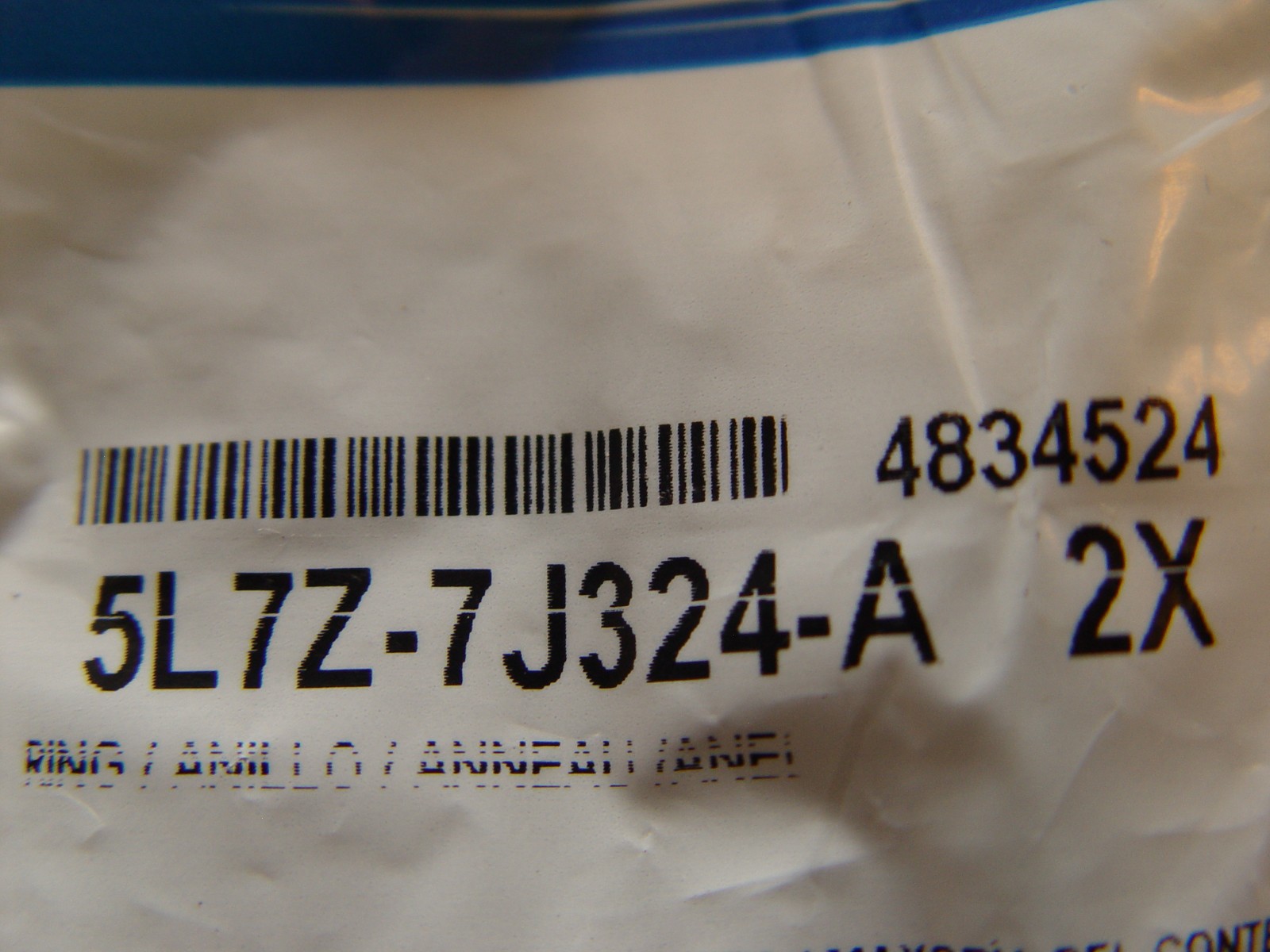 OEM Genuine Ford 5L7Z-7J324-A Transmission Cooler Line Seals. Never used.