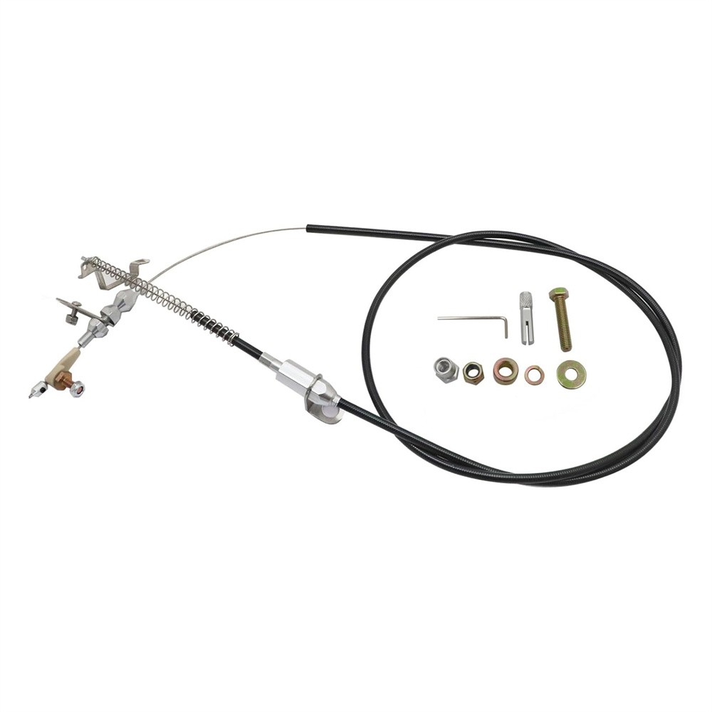 For Ford/AOD Lokar E-150 Econoline F-150 Black Kickdown Cable Kit New KD-2AODU