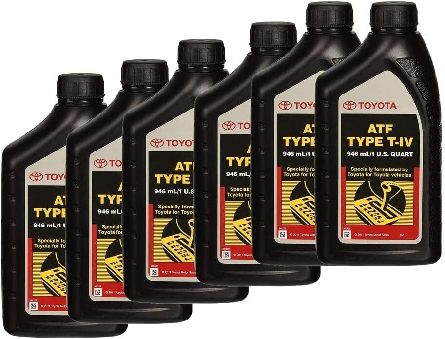 6 Quarts Genuine OE ATF T-IV Automatic Transmission Fluid For Toyota Vehicles