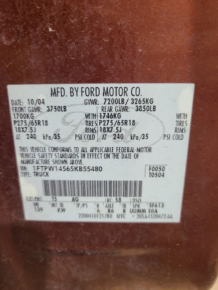 F150 2005 Crossmember Transmission 666959