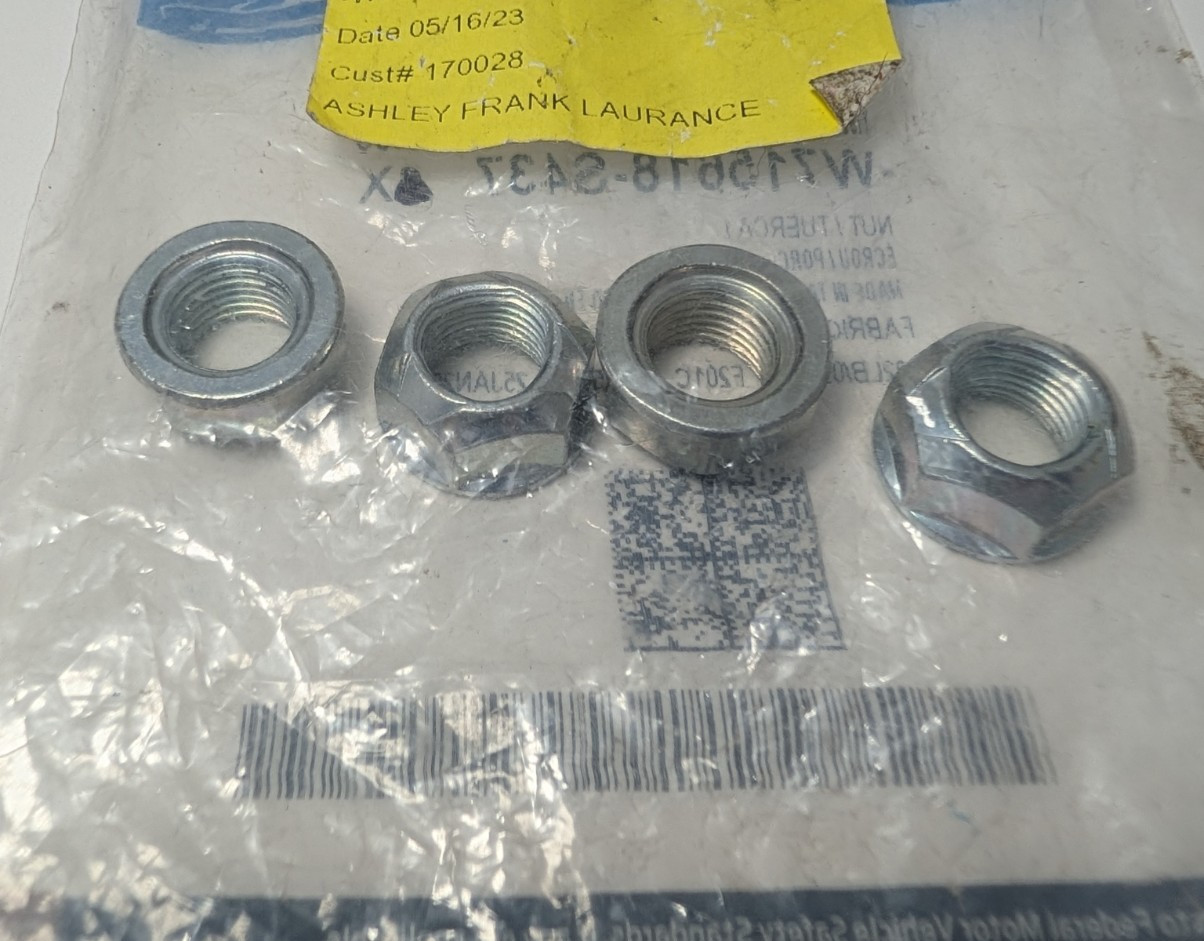 Genuine Ford W715618-S437 NUTS Transmission Torque Converter PKG Of 4