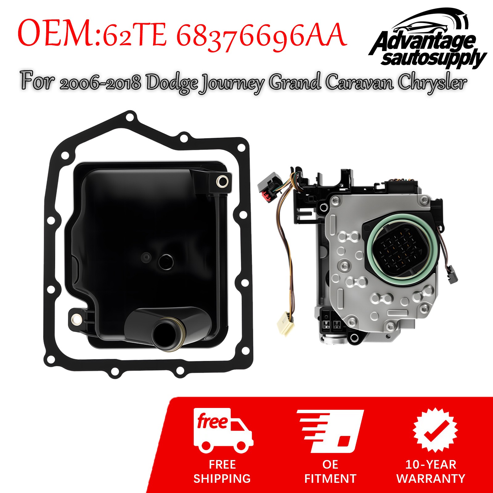 Transmission Solenoid Valve Kit For 2008-2018 Dodge Grand Caravan Dodge Journey