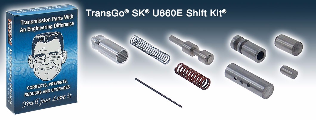 Transgo SK-U660E Shift Kit Toyota – Lexus U660E 6 Speed Transmission (SKU660E)