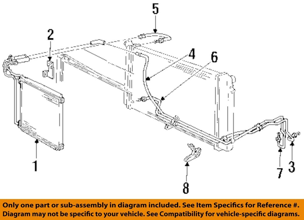 GM OEM 92-93 LeSabre Cooling Trans Oil Cooler-Pipe 25659161
