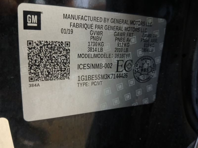 Automatic Transmission Gasoline Fits 19 CRUZE 2922224