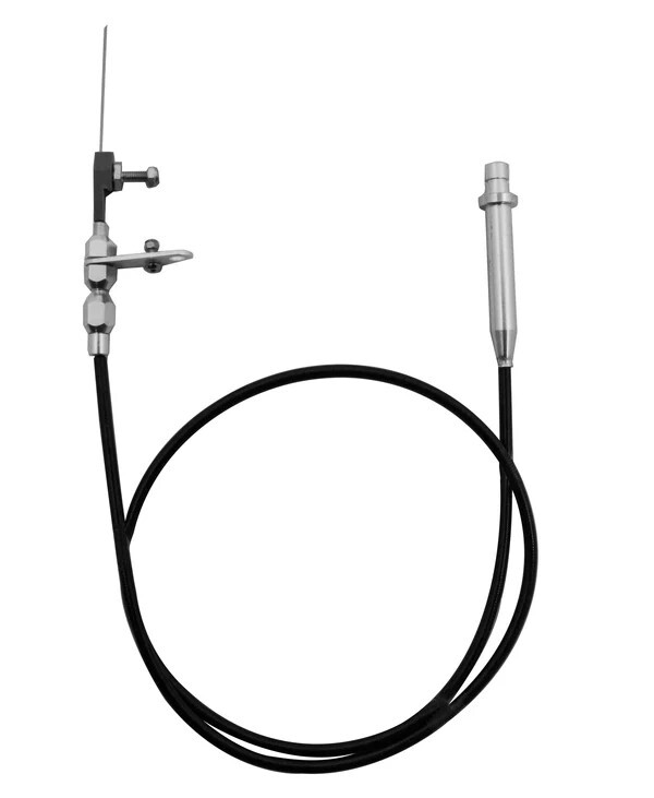 For Chevy Gm Small Block Turbo TH350 Transmission Kickdown Cable Kit Black