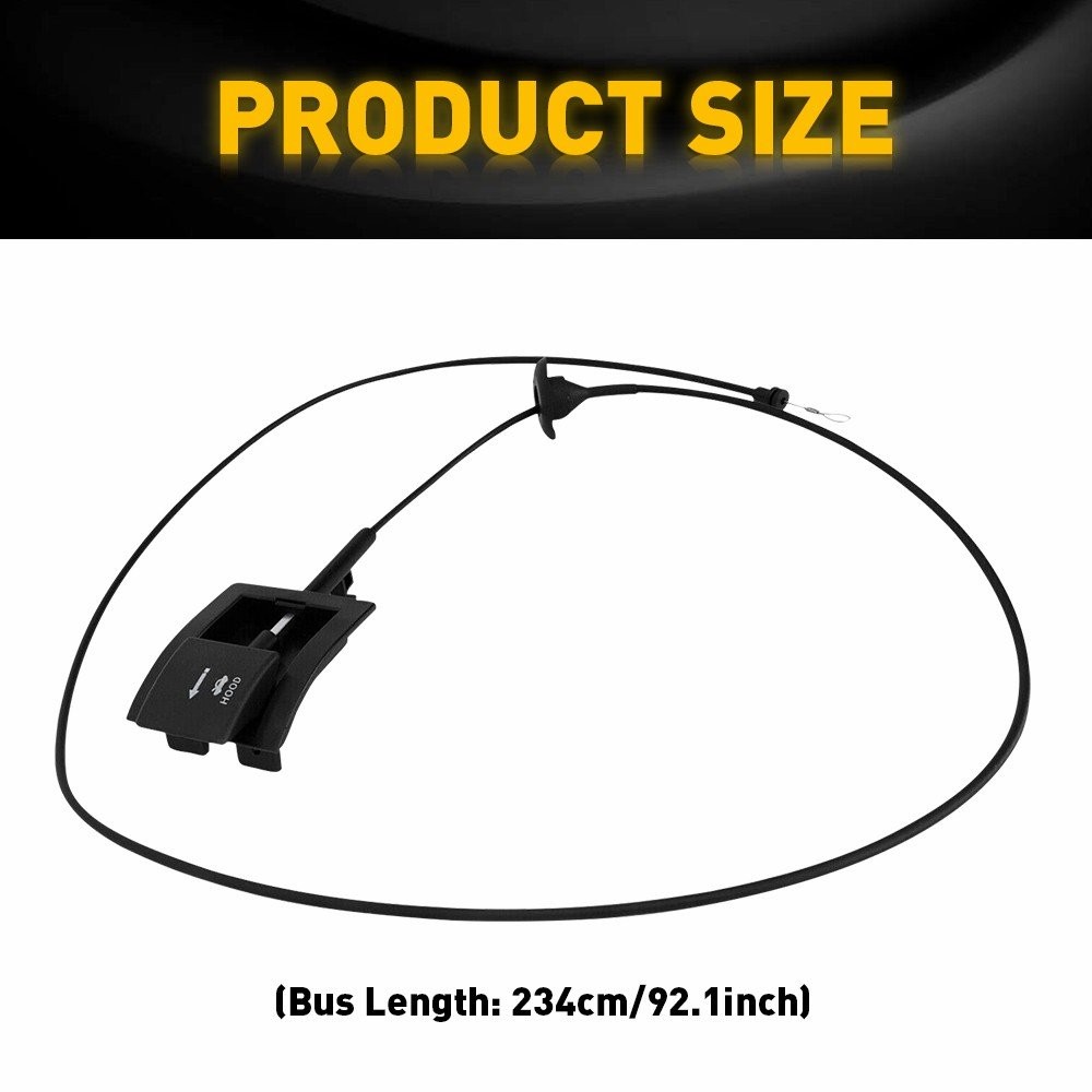 Hood Release Cable & Pull Handle For 1992-1997 Trucks F-Series Bronco & 912-042