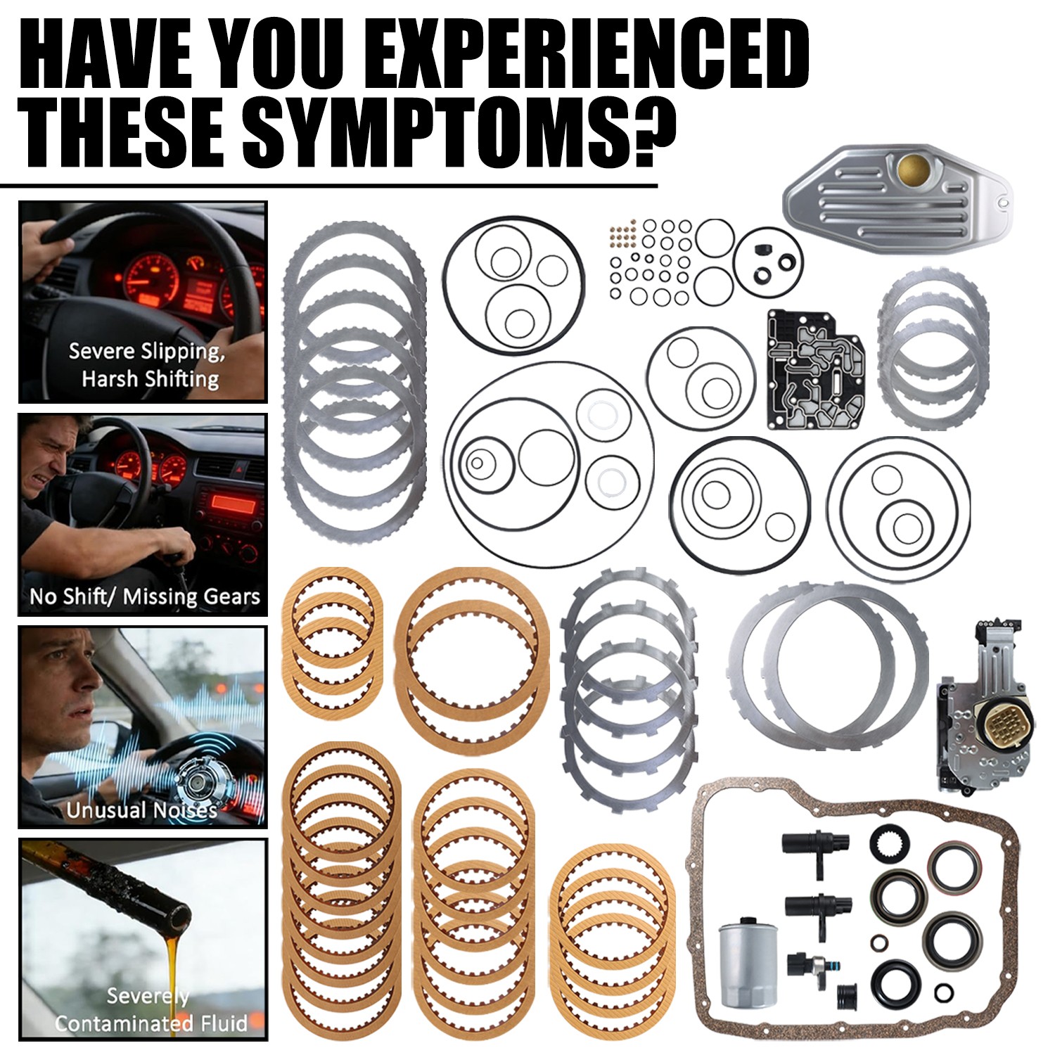 Transmissions Master Rebuild Kit Filter Friction Steel for 45RFE 545RFE 65RFE us