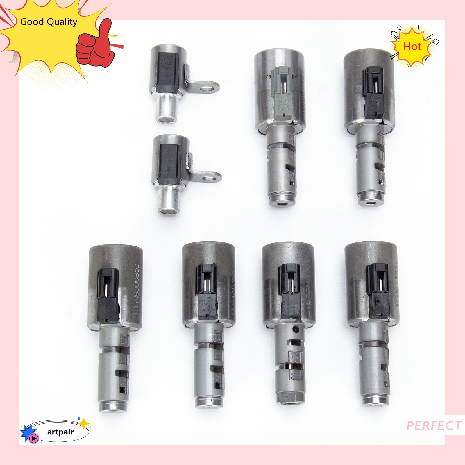 8pcs/set 6-Speed 09G TF-60SN/TF60SN Trans Valve Body Solenoid Set fits for Mini