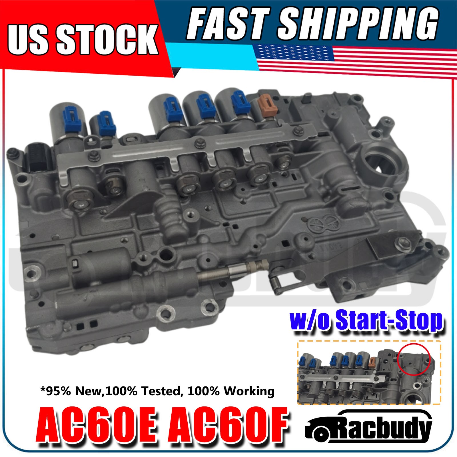 Auto Transmission Valve Body w/o Start-Stop AC60E AC60F For 15-25 Toyota Tacoma