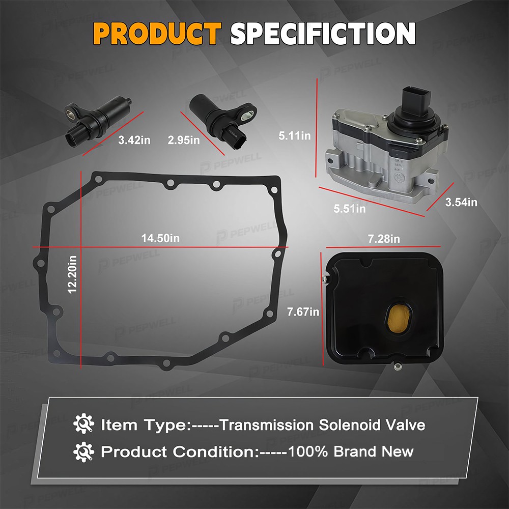 Transmission Shift Solenoid Block Pack Kit For 42RLE Chrysler Dodge Jeep Liberty