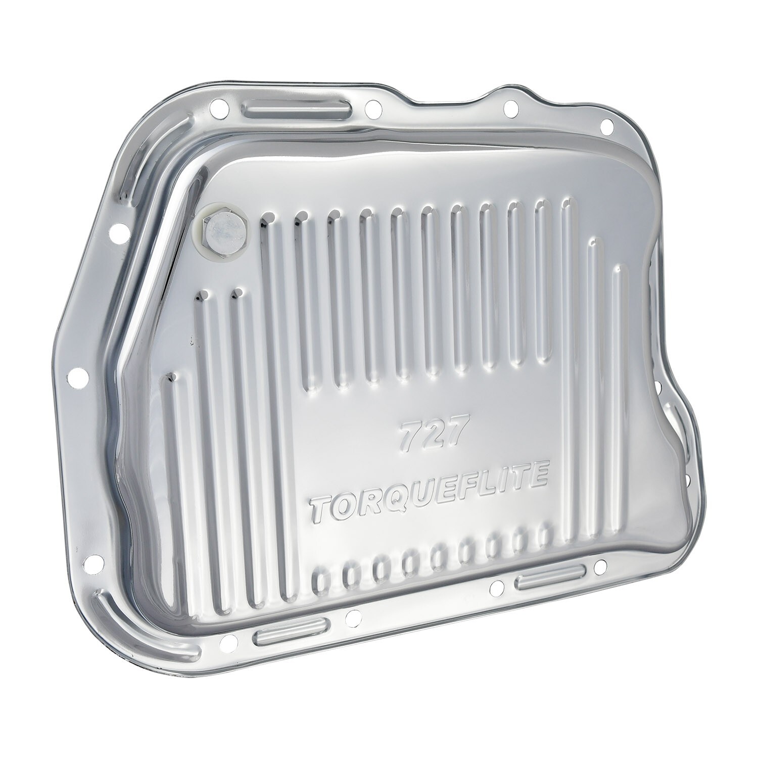 Chrome Steel Transmission Pan Fits Chrysler Dodge Mopar 727 Torqueflite Ribbed