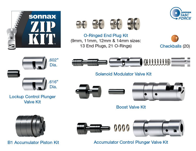 A750E A761E A960E AB60E Transmission ZIP SONNAX ZIP KIT Boost Check Valve etc