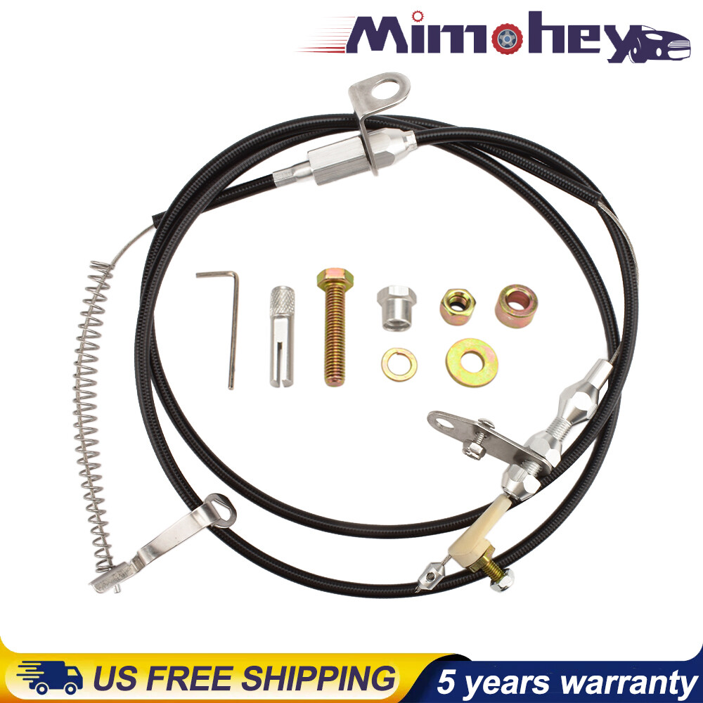 New Black Kickdown Cable Kit Fits Ford/AOD Lokar KD-2AODU