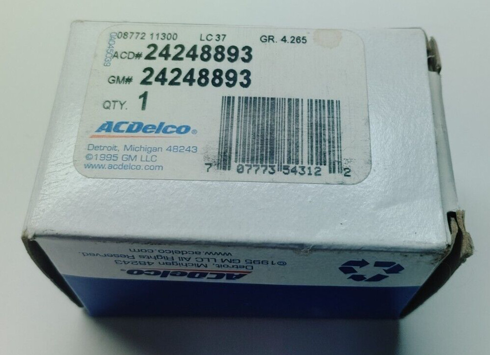 ACDelco GM Genuine Parts 24248893 Auto Trans Pressure Control Solenoid (New)