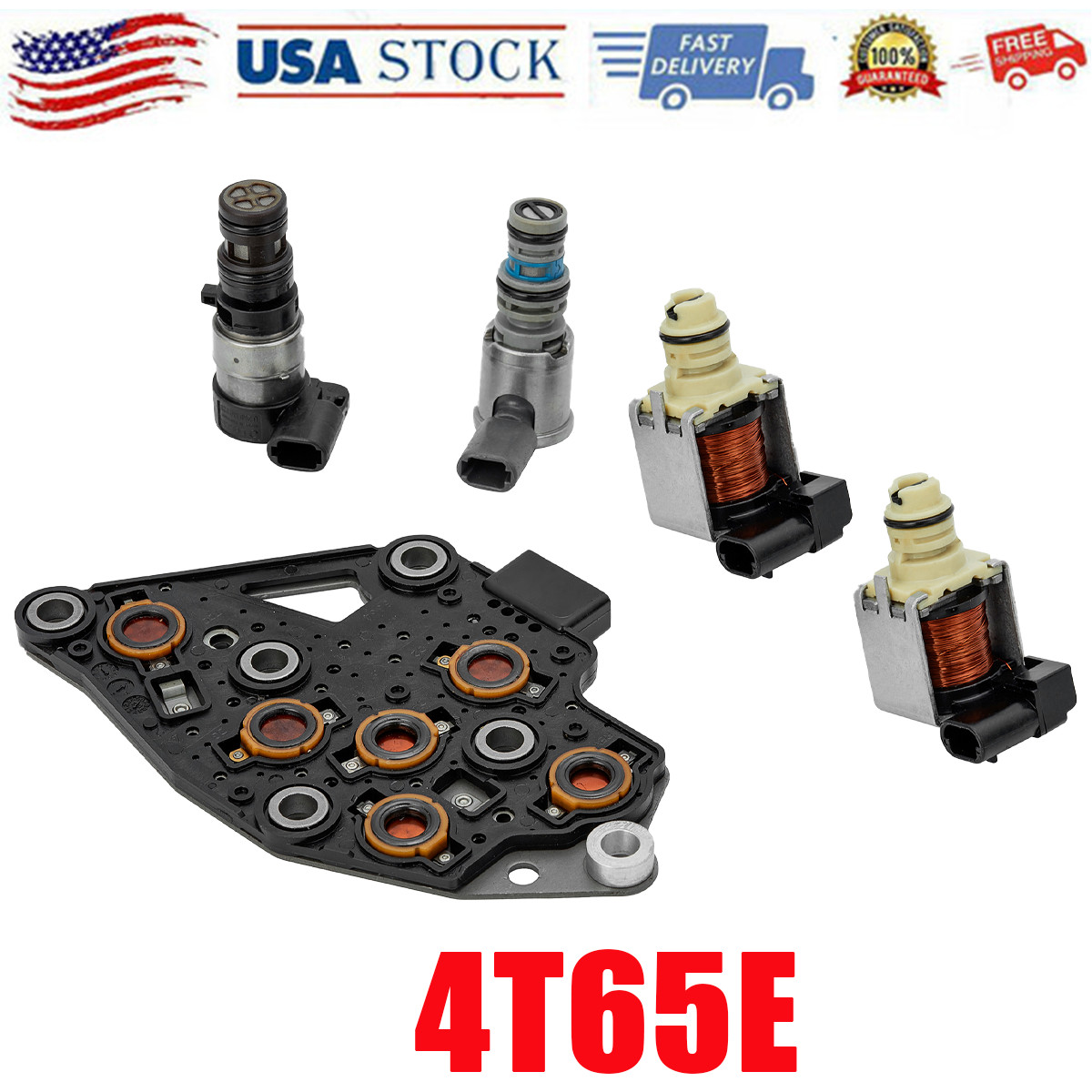 4T65-E 4T65E TRANSMISSION SOLENOID KIT EPC SHIFT TCC FOR BUICK PONTIAC 1997-2002