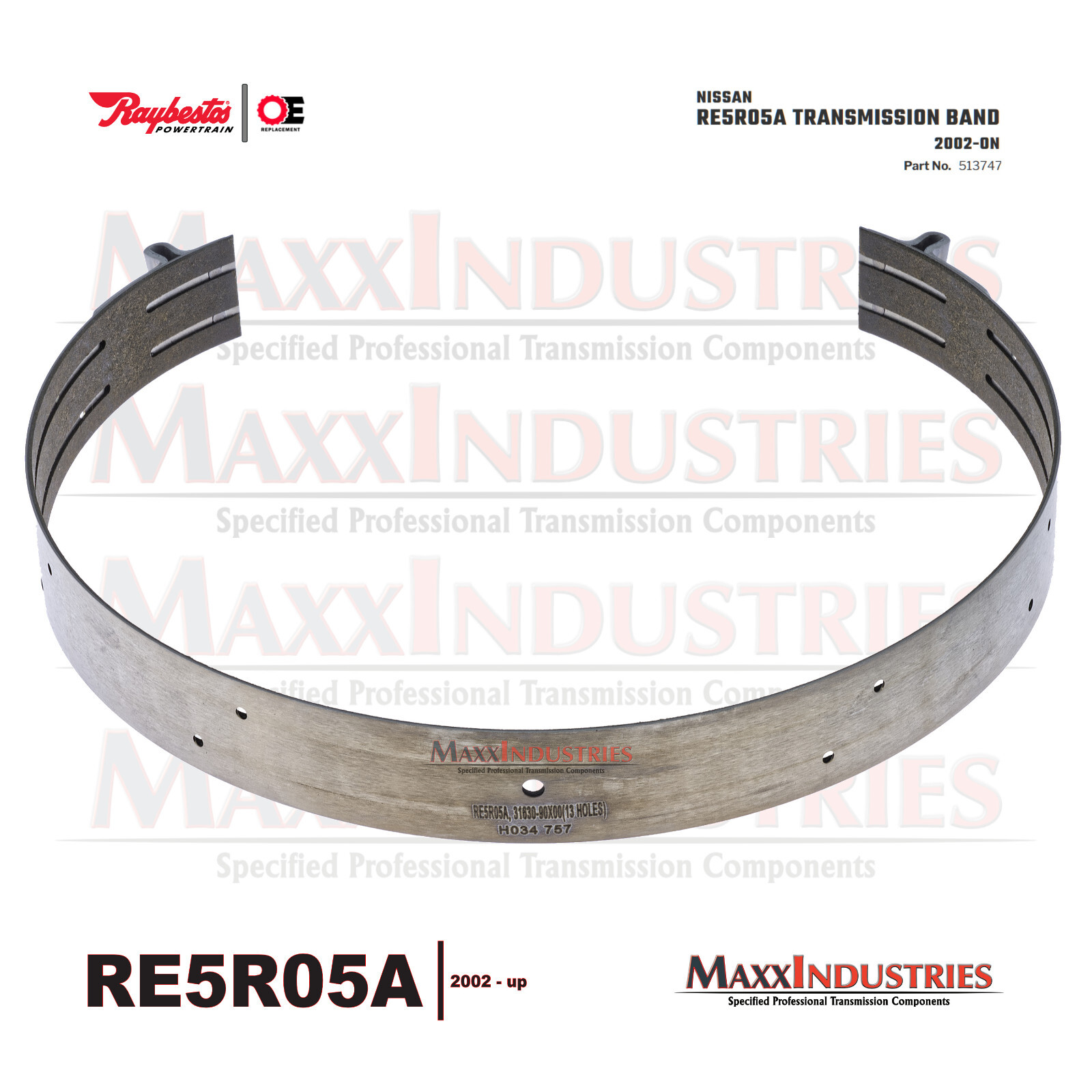RE5R05A Transmission Band High Energy Raybestos Pathfinder Q45 Frontier 350Z 02+