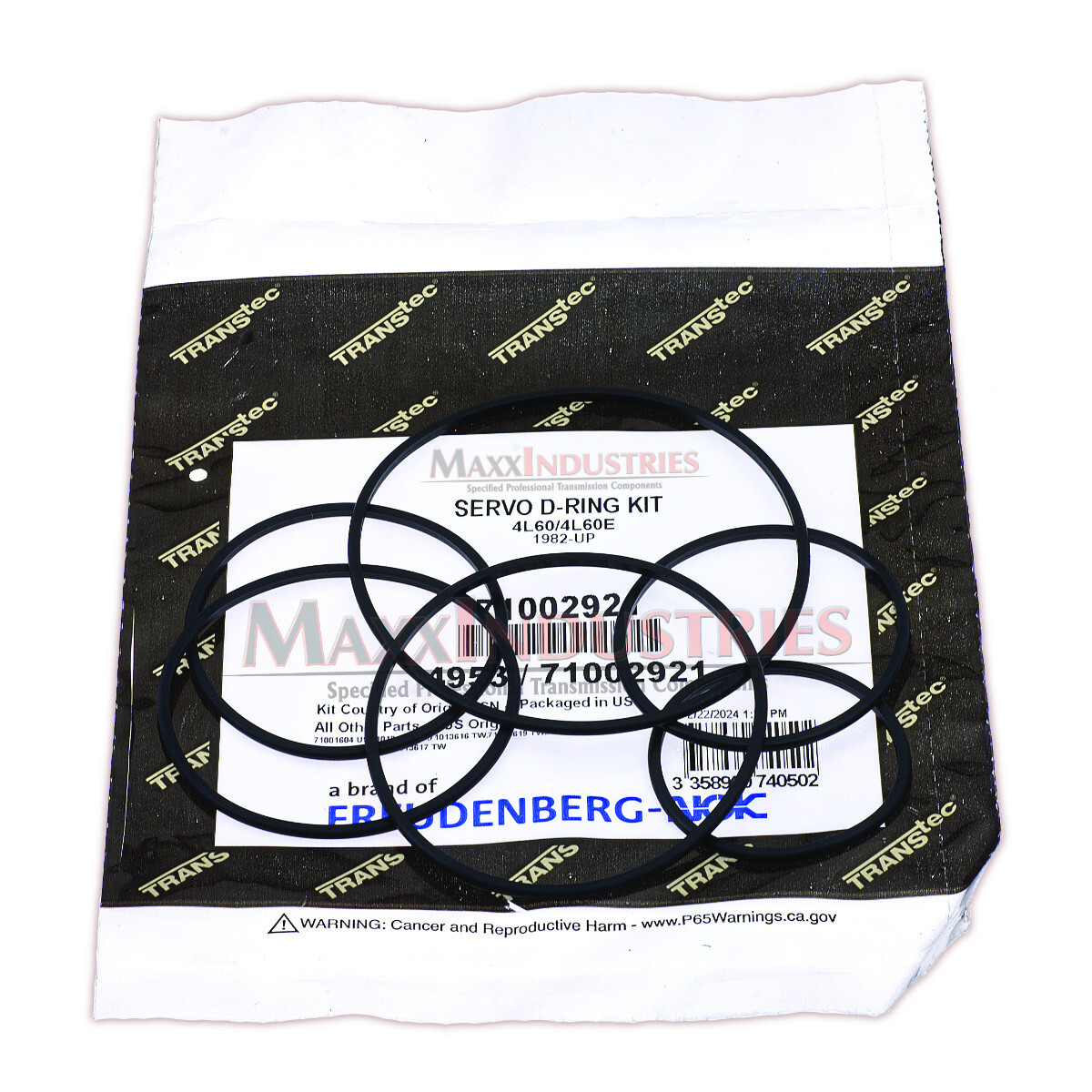 700R4 4L60E Servo Seals Kit D-Ring Set from TransTec – All 1982-up