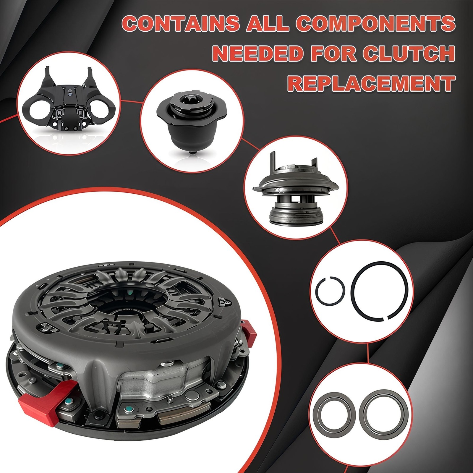 Fits 2011-19 Ford Fiesta 2011-18 Focus Automatic Dual Clutch Transmission Clutch